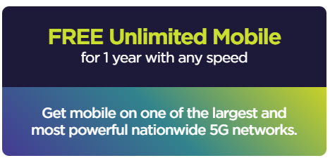 Free unlimited mobile for 1 year